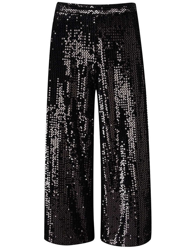 Black Sequin | Sequin Trouser | Pure Collection