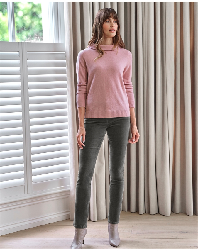 Cashmere Bardot Neck Sweater