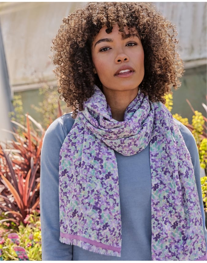 Blurred Animal Print Midweight Scarf