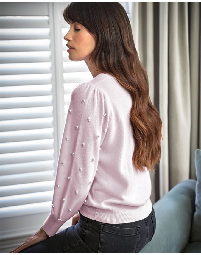 Cashmere Blend Pearl Jumper