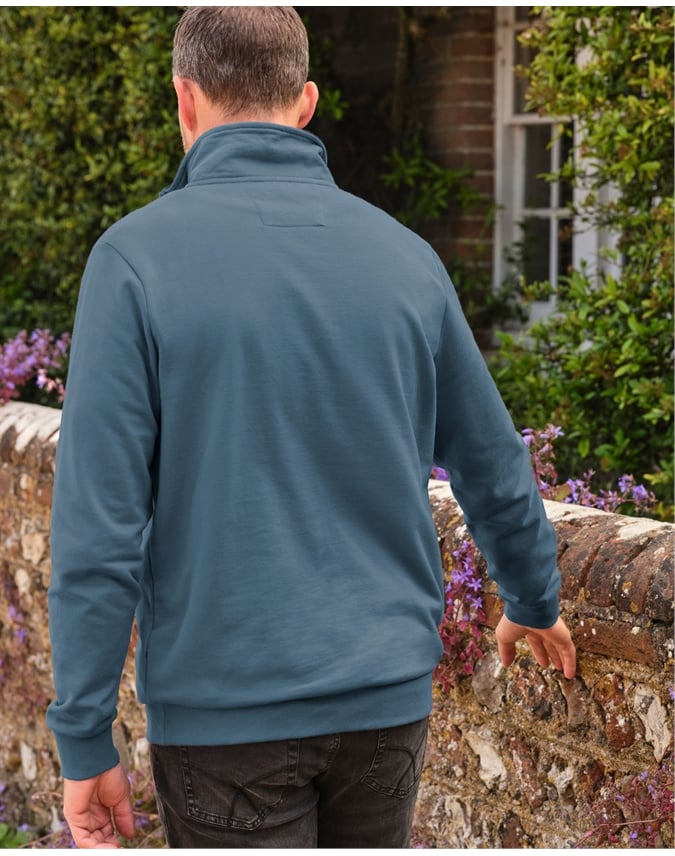 Cotton Half Zip Sweater