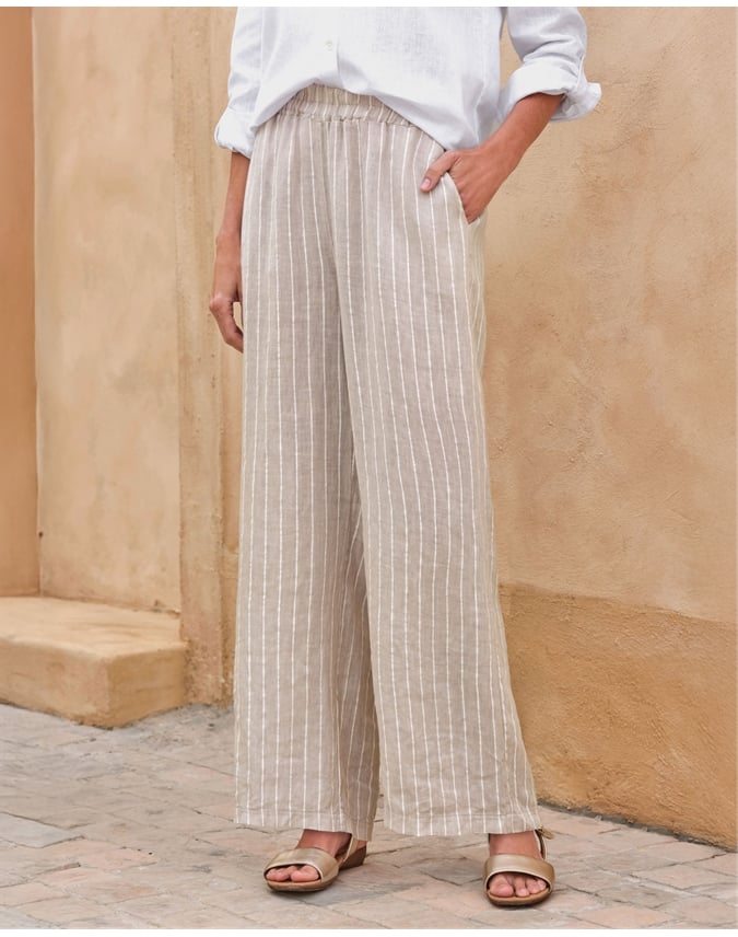 Linen Wide Leg Trouser