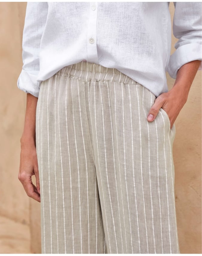 Linen Wide Leg Trouser