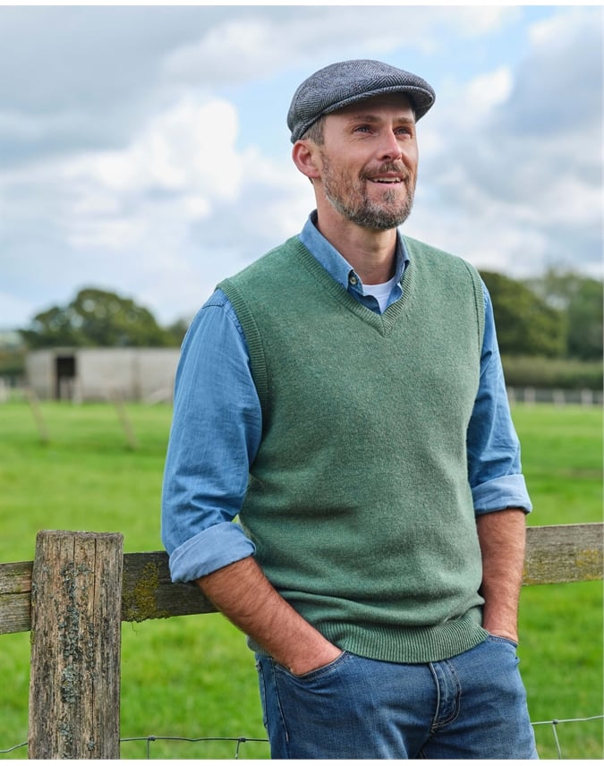 Mens Classic Lambswool Vest