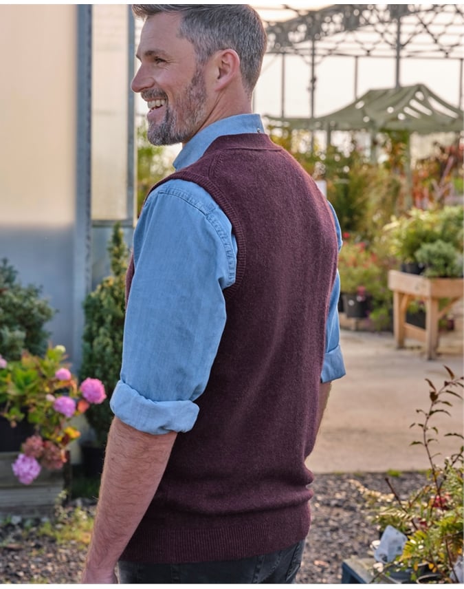 Mens Lambswool Vest
