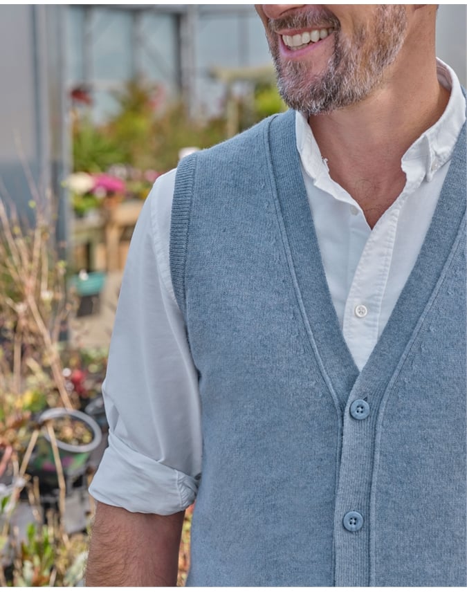 Mens Lambswool Vest