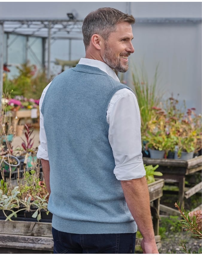 Mens Lambswool Vest
