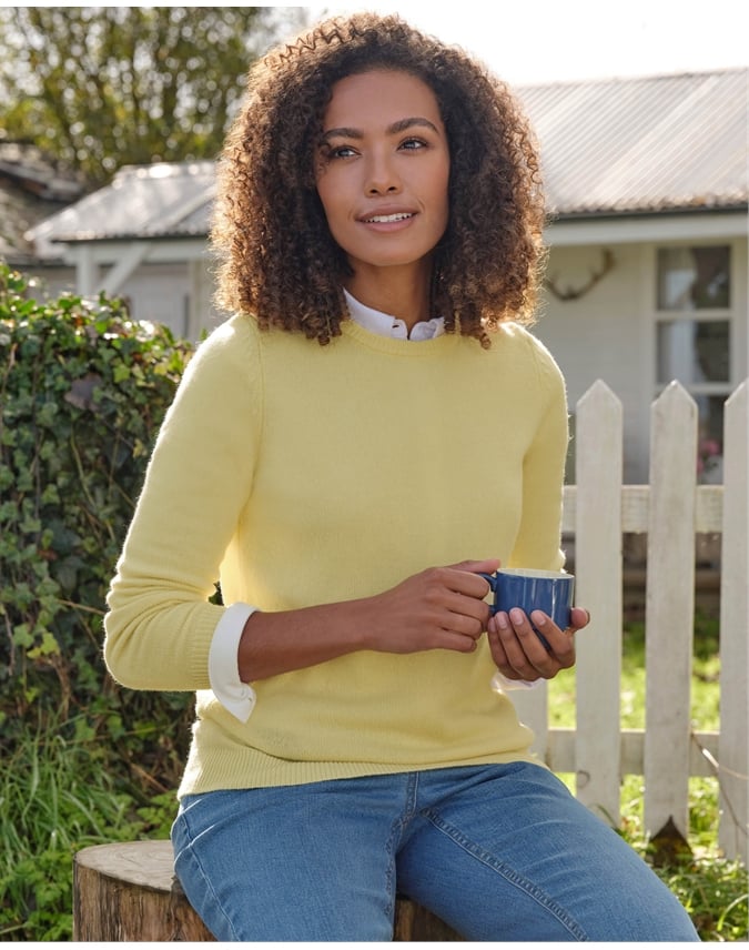 Womens Lambswool Crew