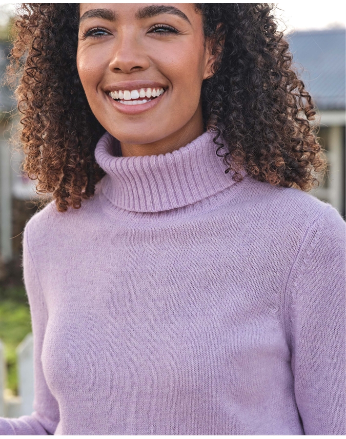 Womens Lambswool Polo