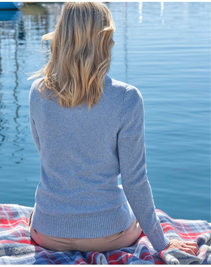 Lambswool Zip Thru Cardigan