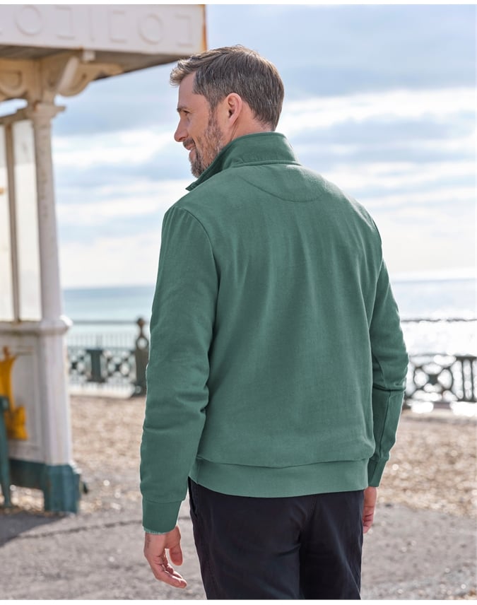 Cotton Half Zip Sweater