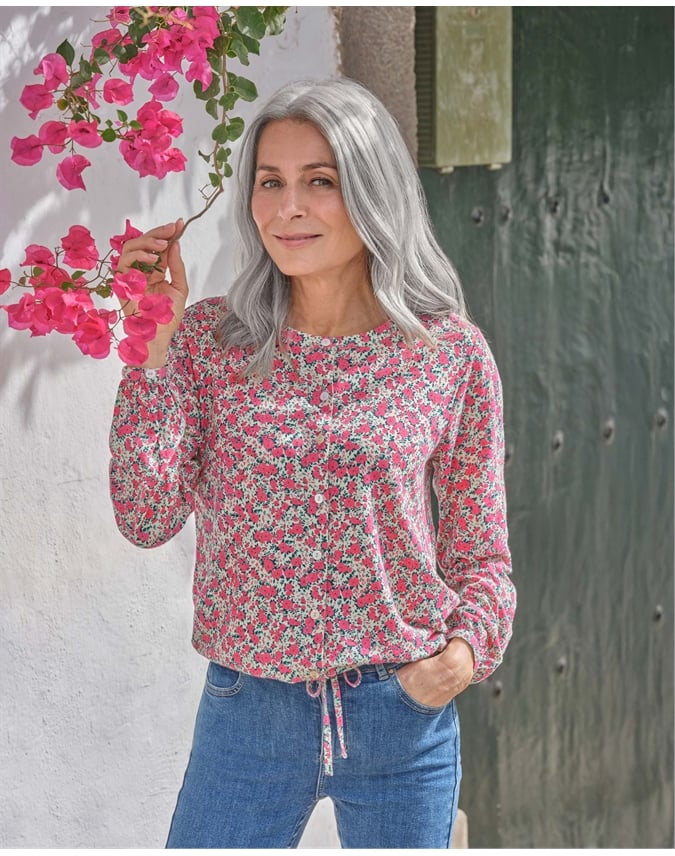 Tie Hem Button Top