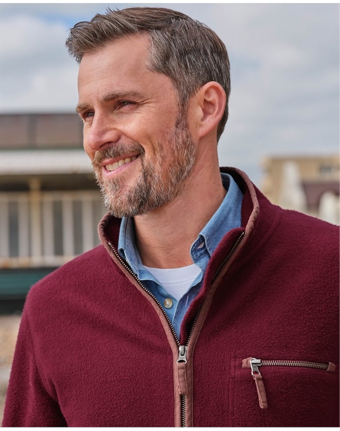 Organic Cotton Full Zip Fleece