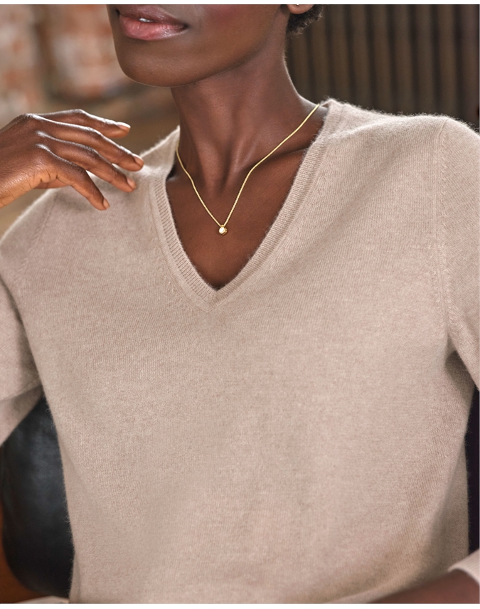 Cashmere V Neck Sweater