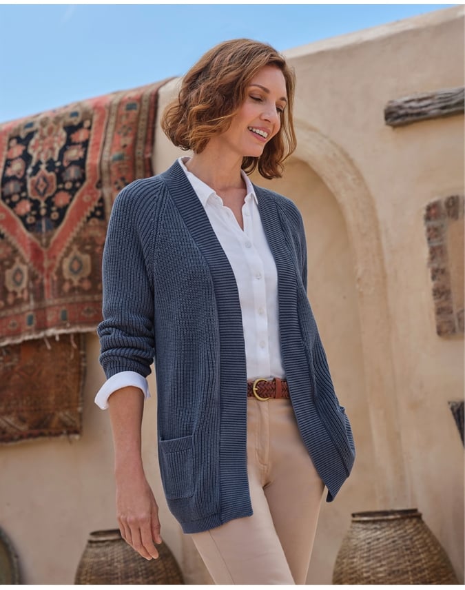 Open Denim Cardigan
