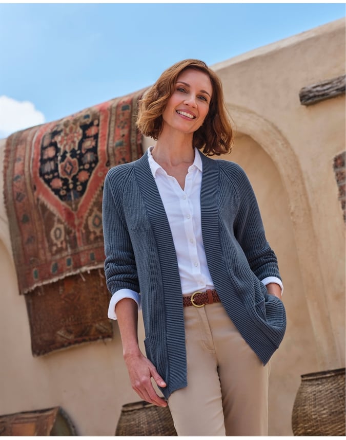 Open Denim Cardigan