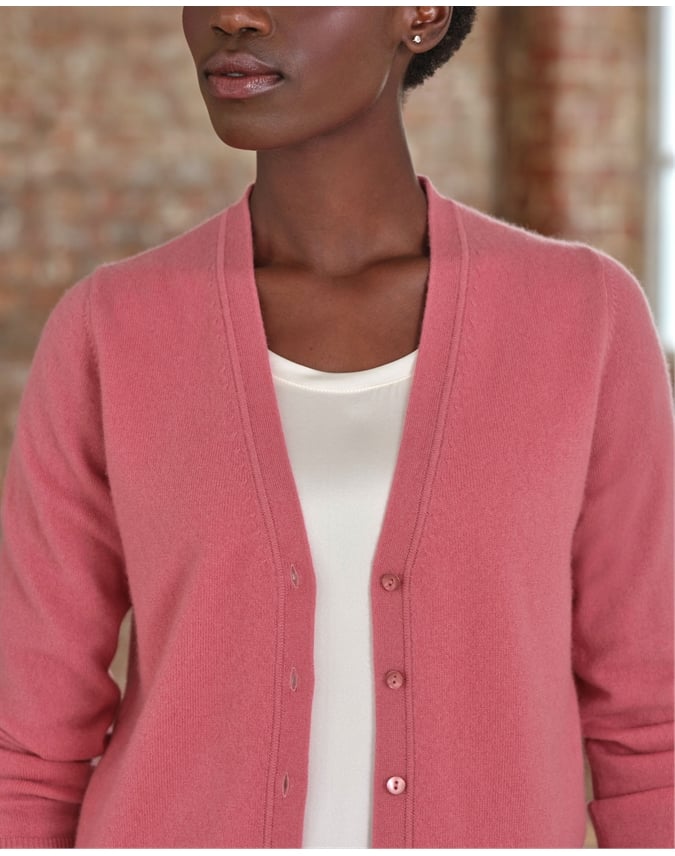 Cashmere V Neck Cardigan