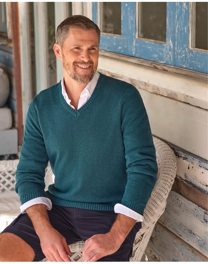Essential Cotton V Neck