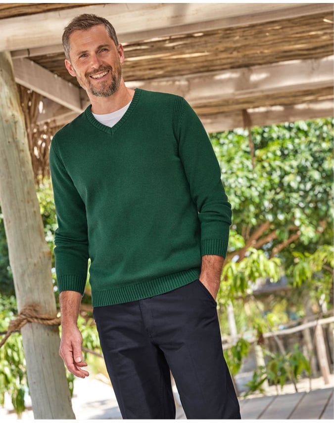 Essential Cotton V Neck