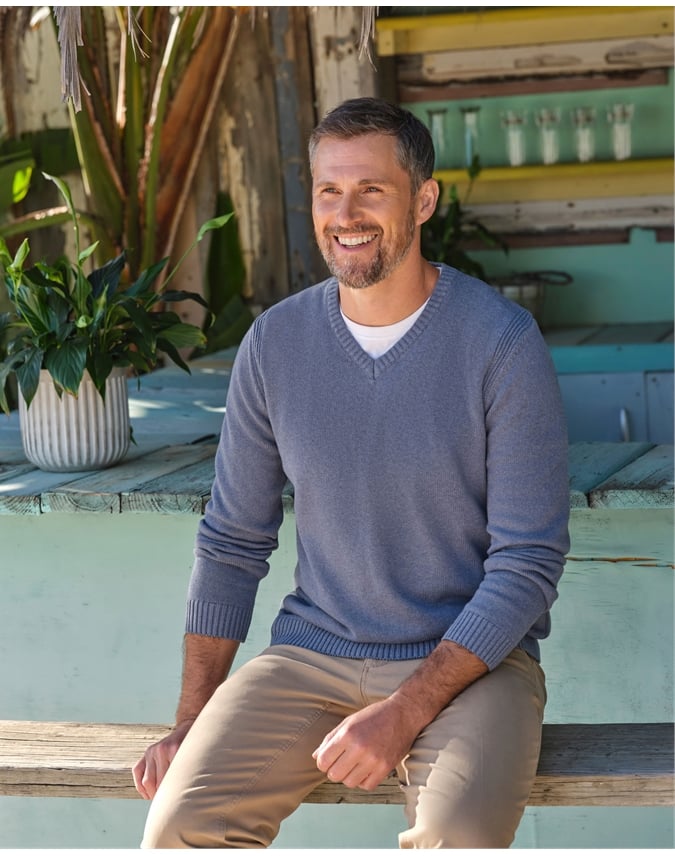 Essential Cotton V Neck