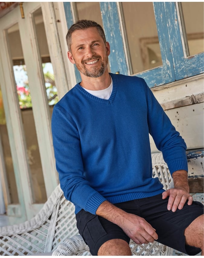 Essential Cotton V Neck