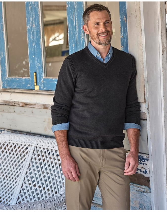 Essential Cotton V Neck