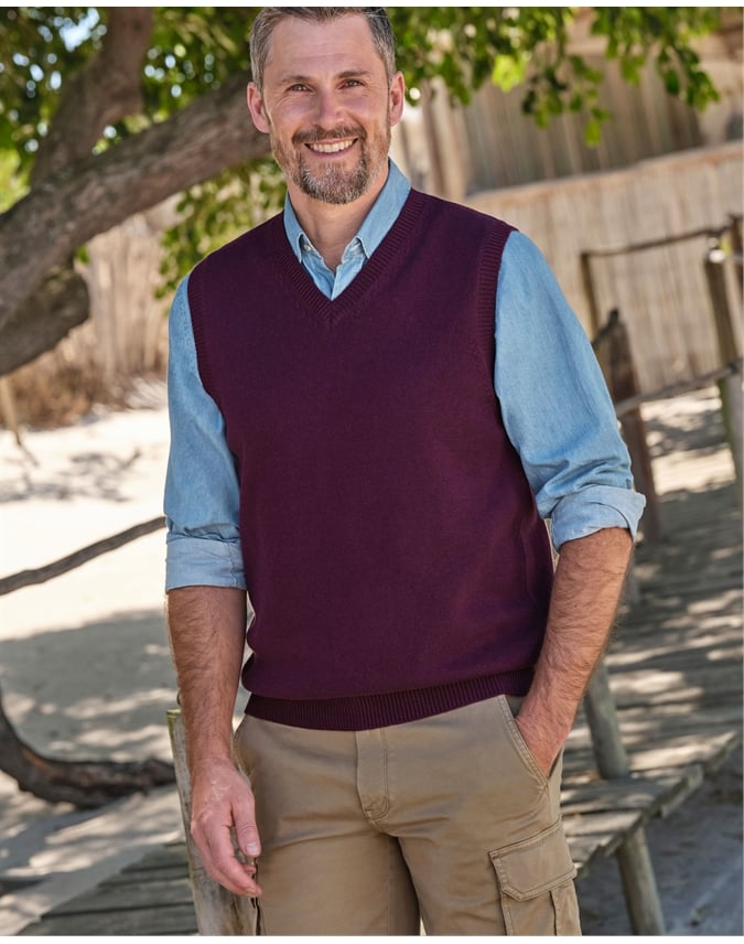 Essential Cotton V Neck Vest