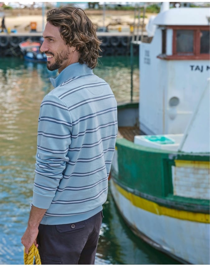 Cotton Half Zip Sweater