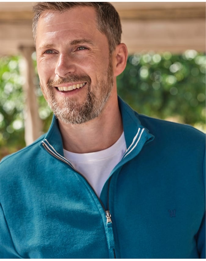 Cotton Full Zip Sweatshirt
