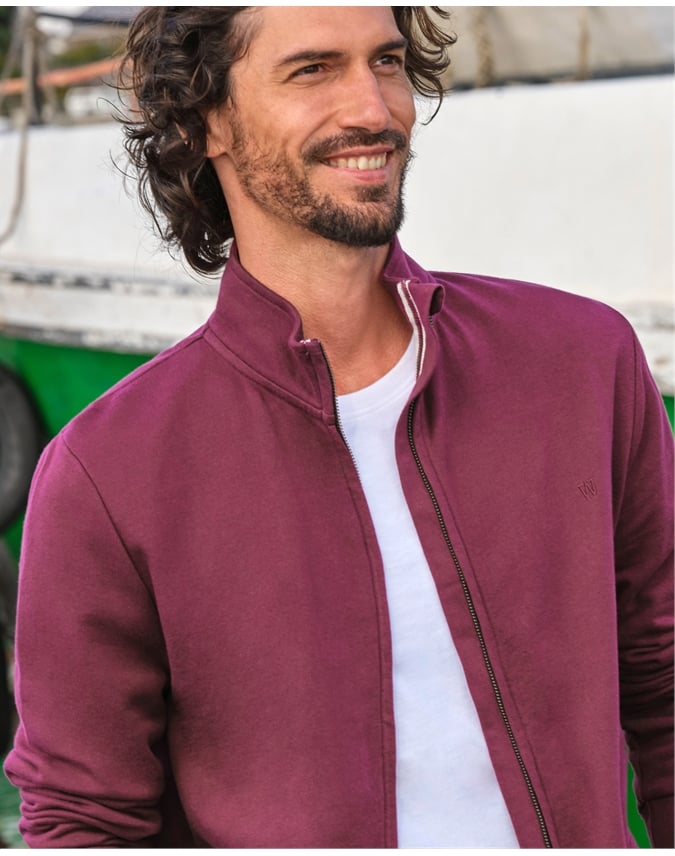 Cotton Full Zip Sweatshirt