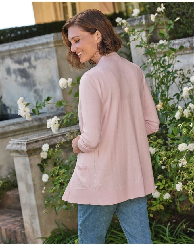 Long V Neck Cardigan