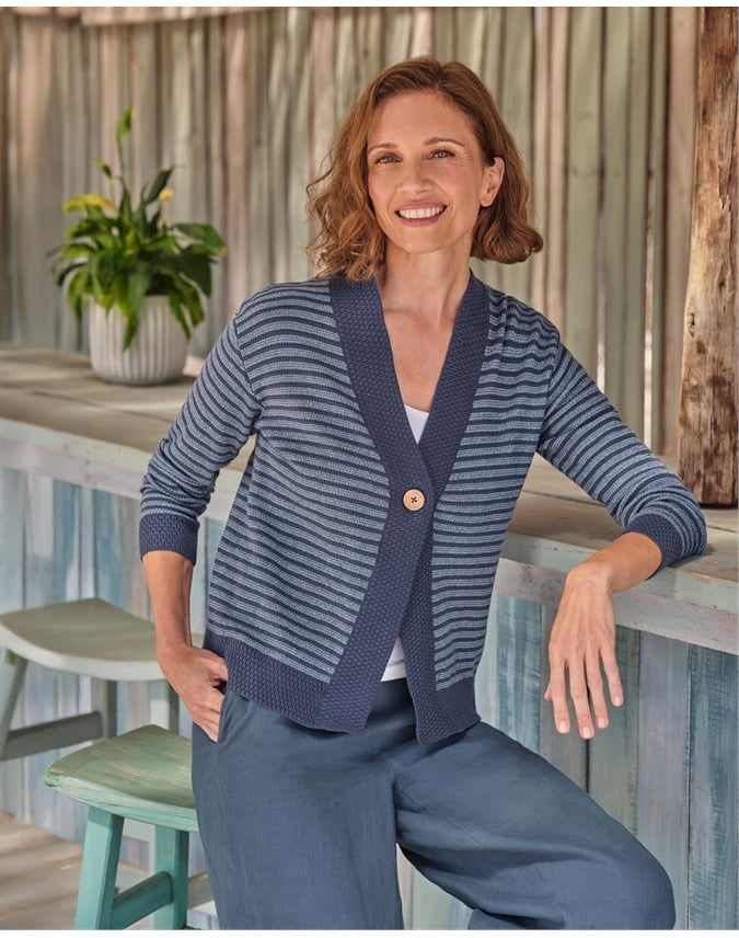 Open Textured Cardigan