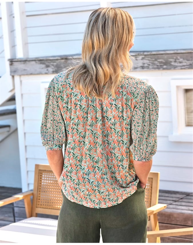 Frill Collar Popover Top