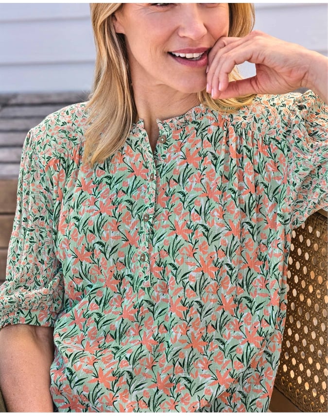 Frill Collar Popover Top
