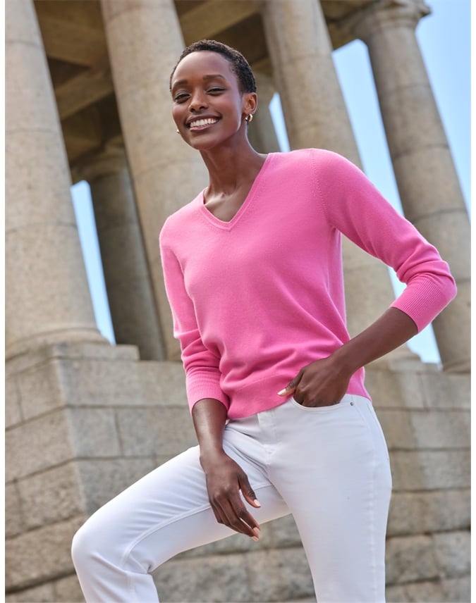 Cashmere V Neck Sweater