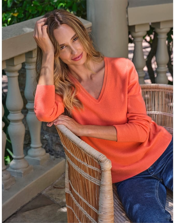 Cashmere V Neck Sweater