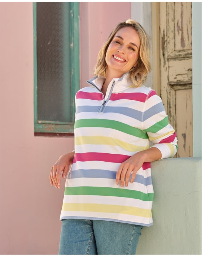Organic Cotton Half Zip Sweatshirt