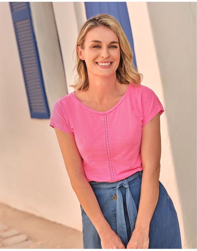 Lace Insert Tshirt