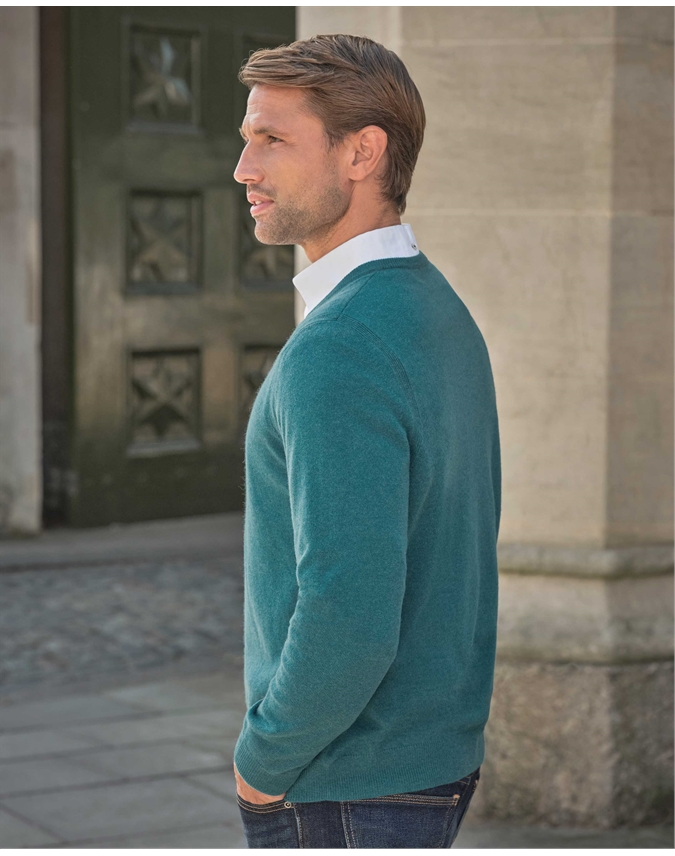Mens Cashmere V Sweater