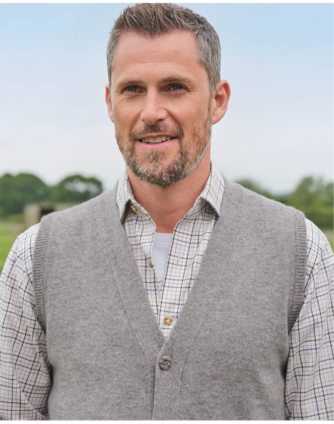 Mens Lambswool Vest
