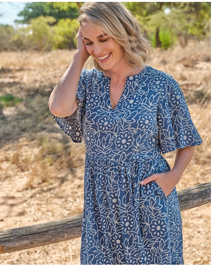 Batik Dobby Dress