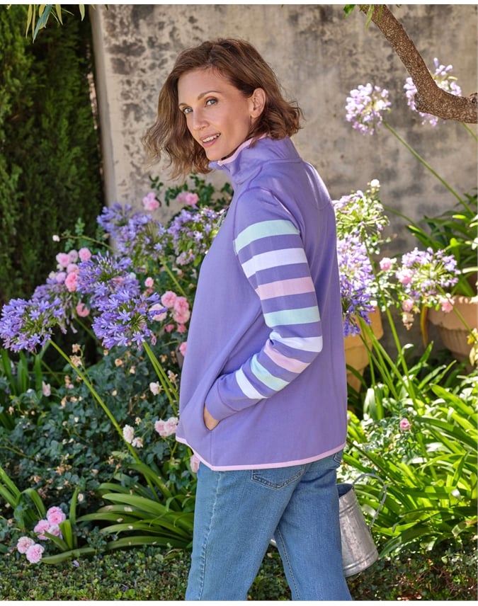 Organic Cotton Half Zip Sweatshirt