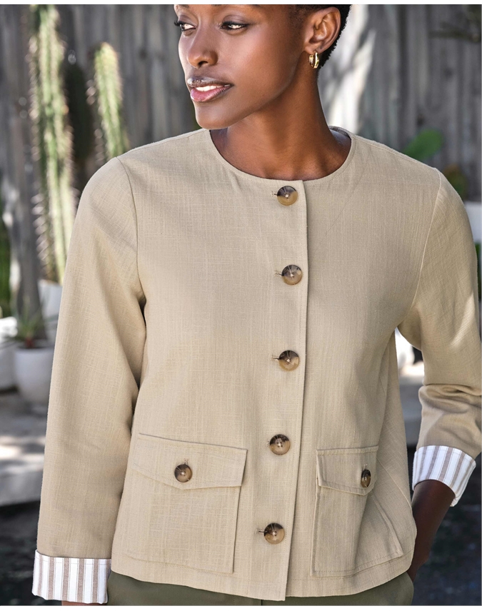 Linen Blend Jacket