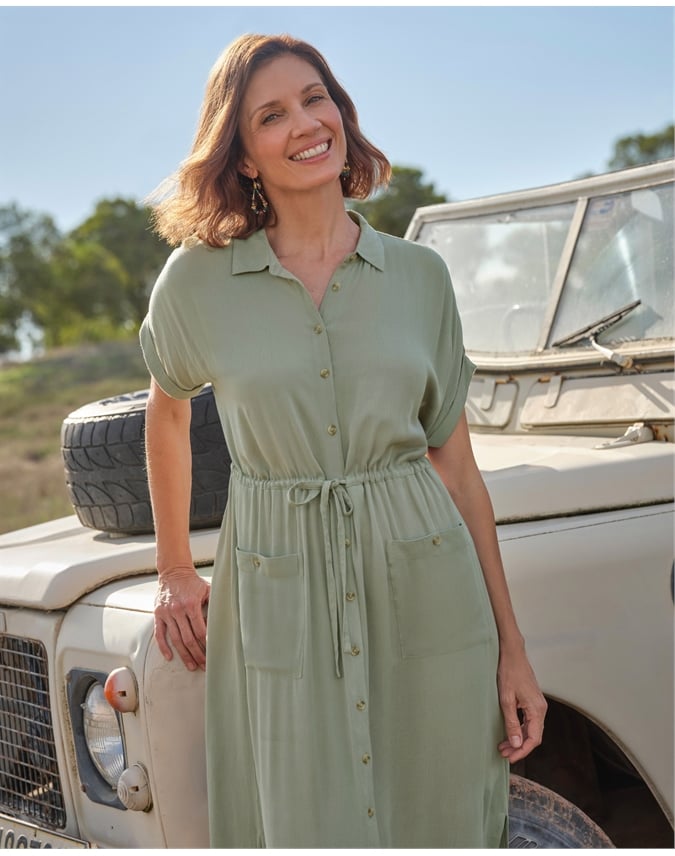 Viscose Utility Pocket Dress