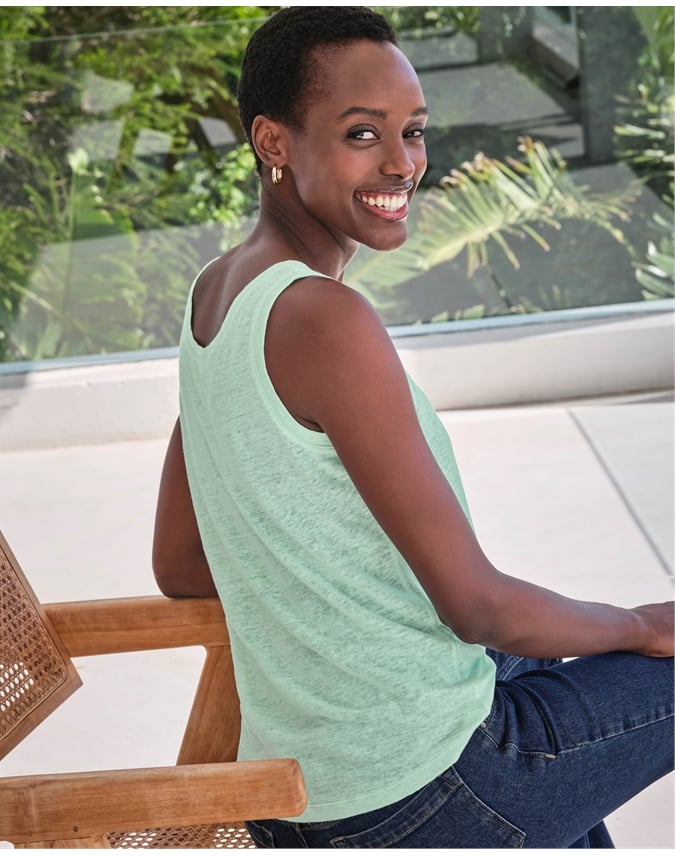Luxury Linen Jersey Vest