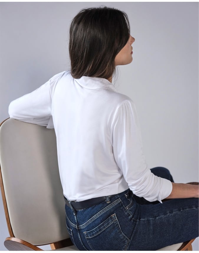 Viscose Jersey V Neck Shirt