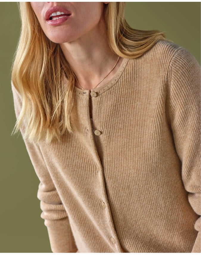 Luxury Fine Rib Cardigan