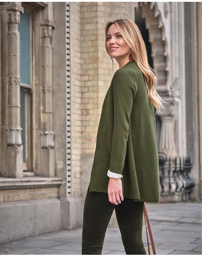Gassato Lightweight Cashmere Swing Cardigan