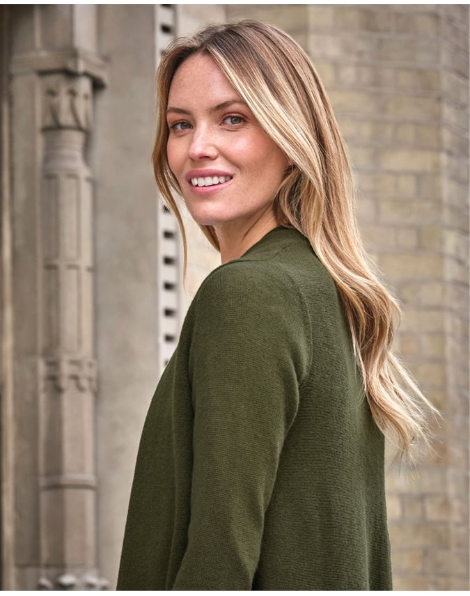 Gassato Lightweight Cashmere Swing Cardigan