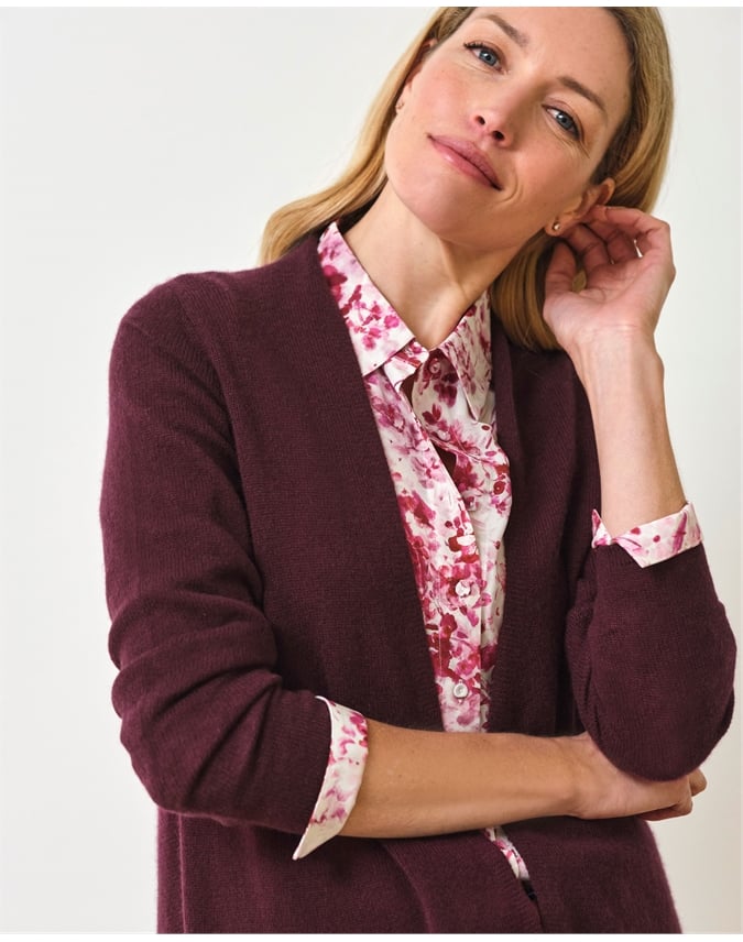 Gassato Lightweight Cashmere Swing Cardigan
